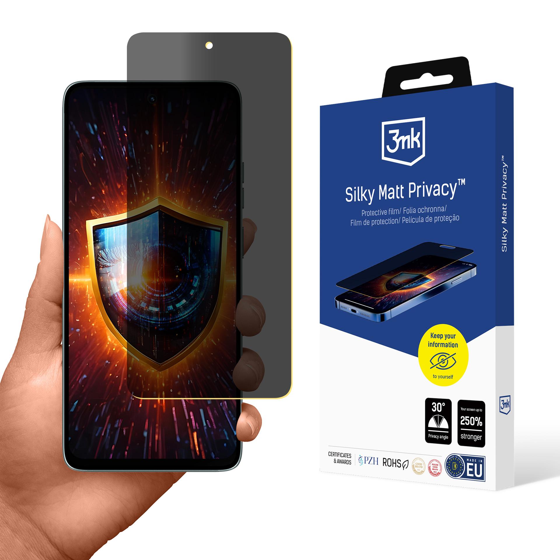 3mk Silky Matt Privacy™ защитное стекло экрана Motorola Moto G56