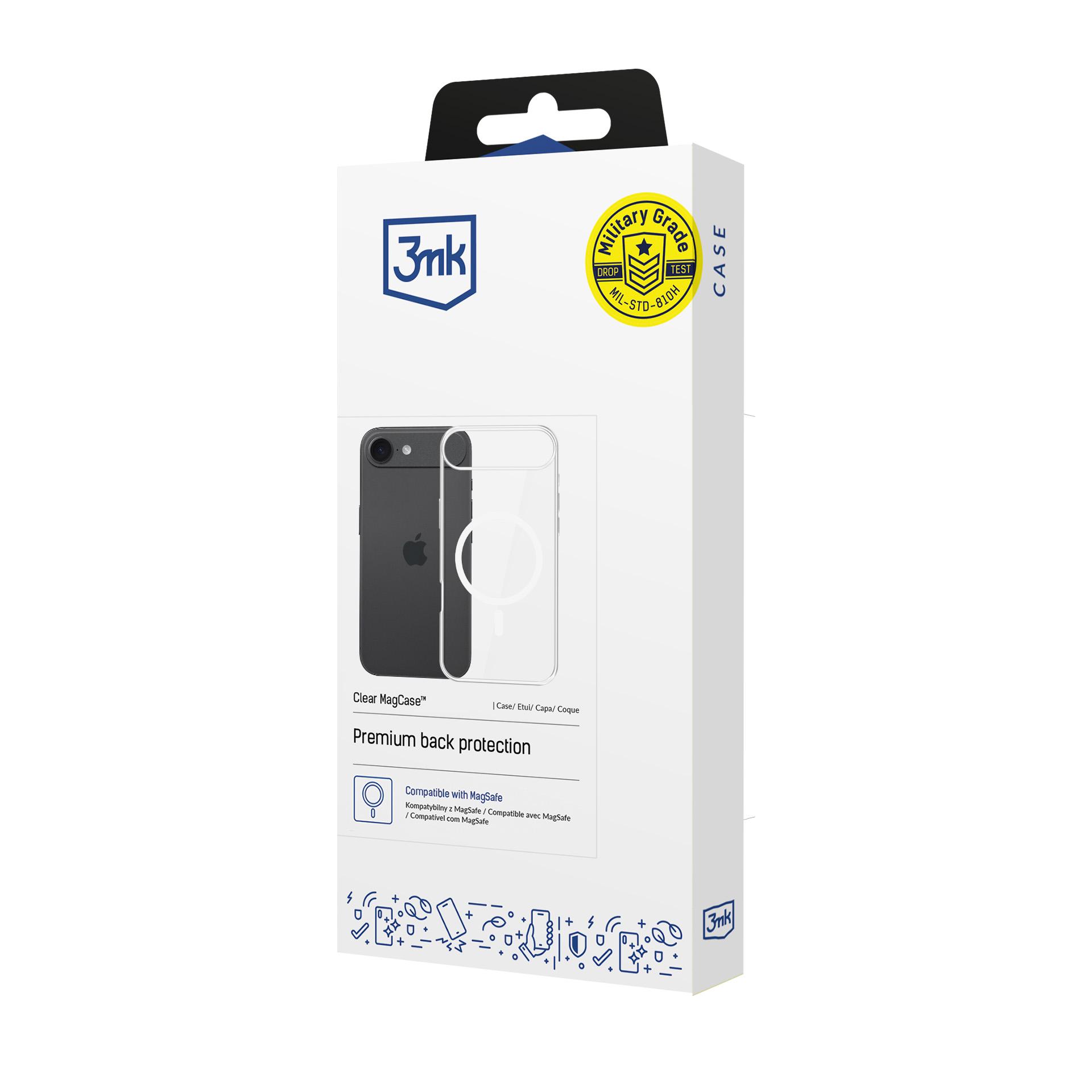 3mk Clear MagCase for Apple iPhone 17 Air - transparent