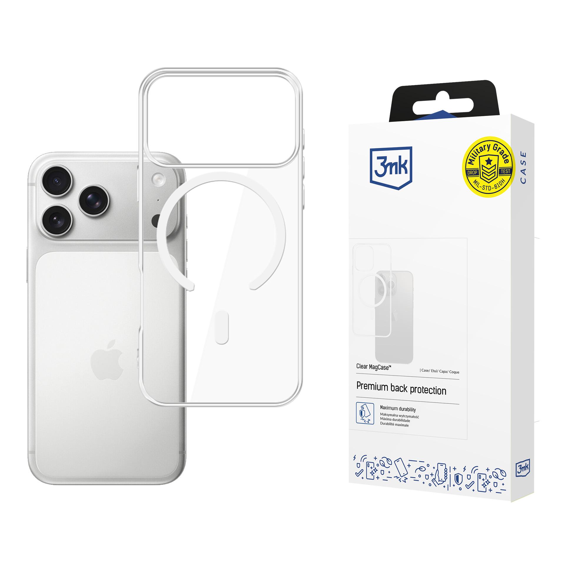 Dėklas 3mk Clear MagCase Apple iPhone 17 Pro Max