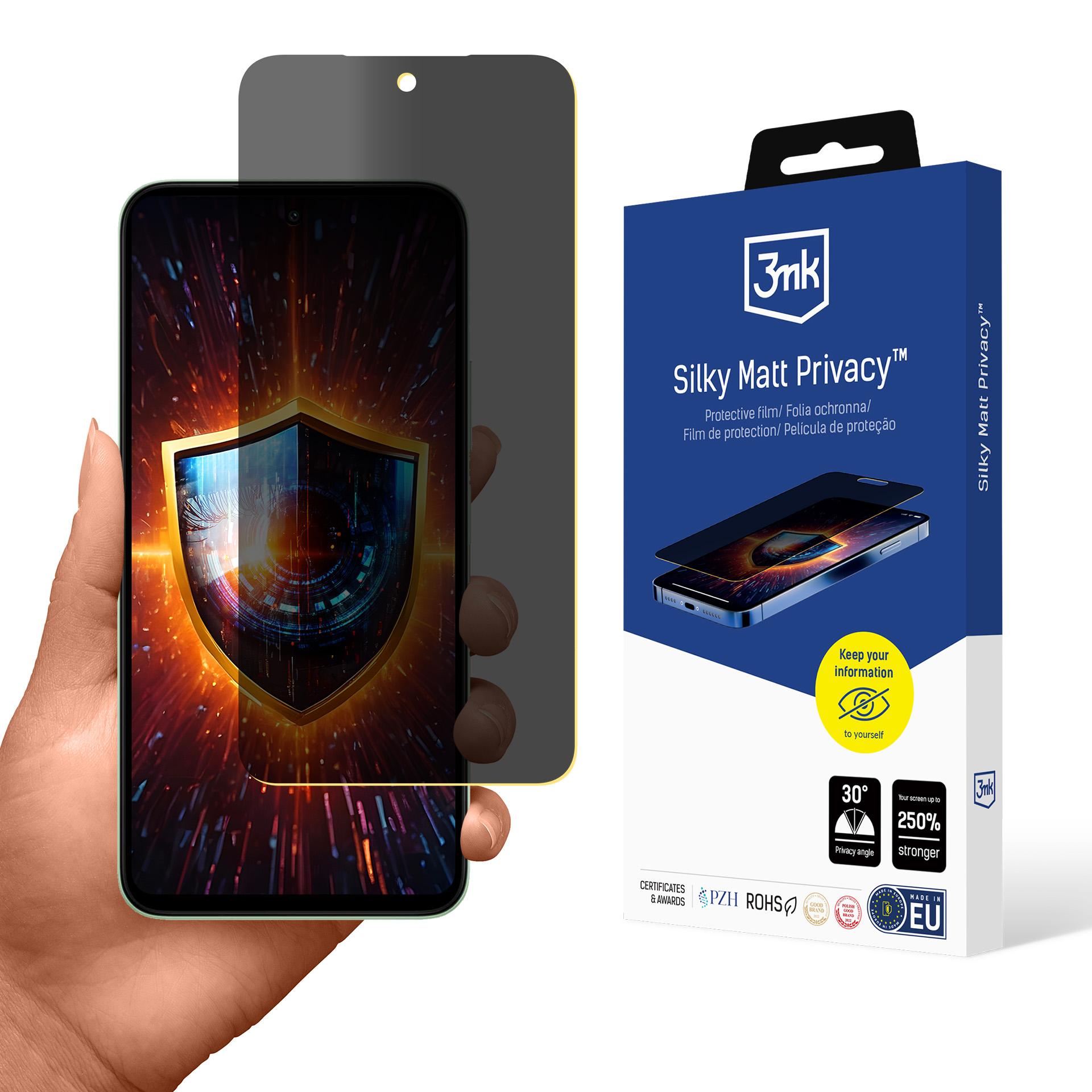 3mk Silky Matt Privacy защитное стекло Xiaomi Redmi 15 4G / 5G