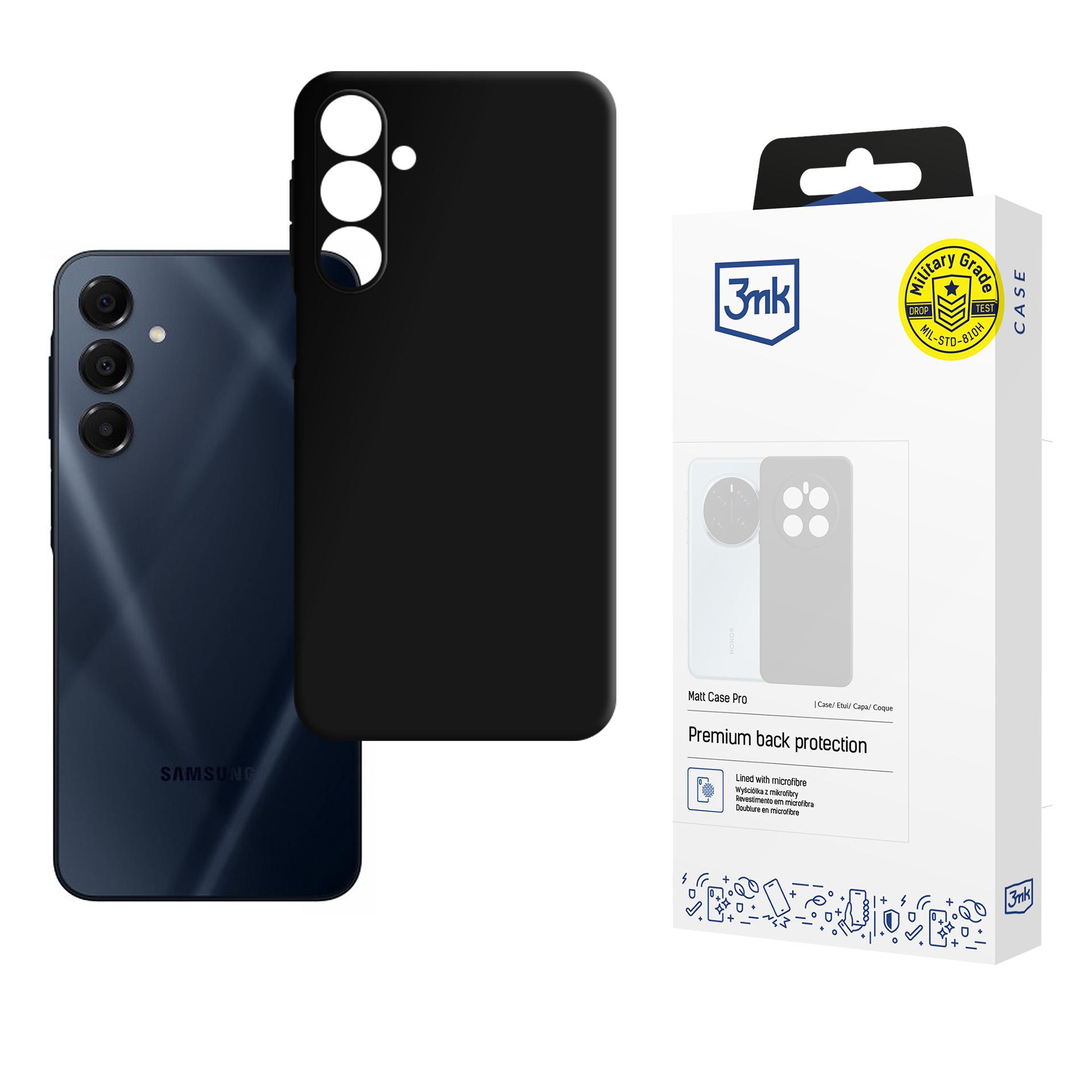 3mk matinė dėklas Pro Samsung Galaxy A16 - juodas