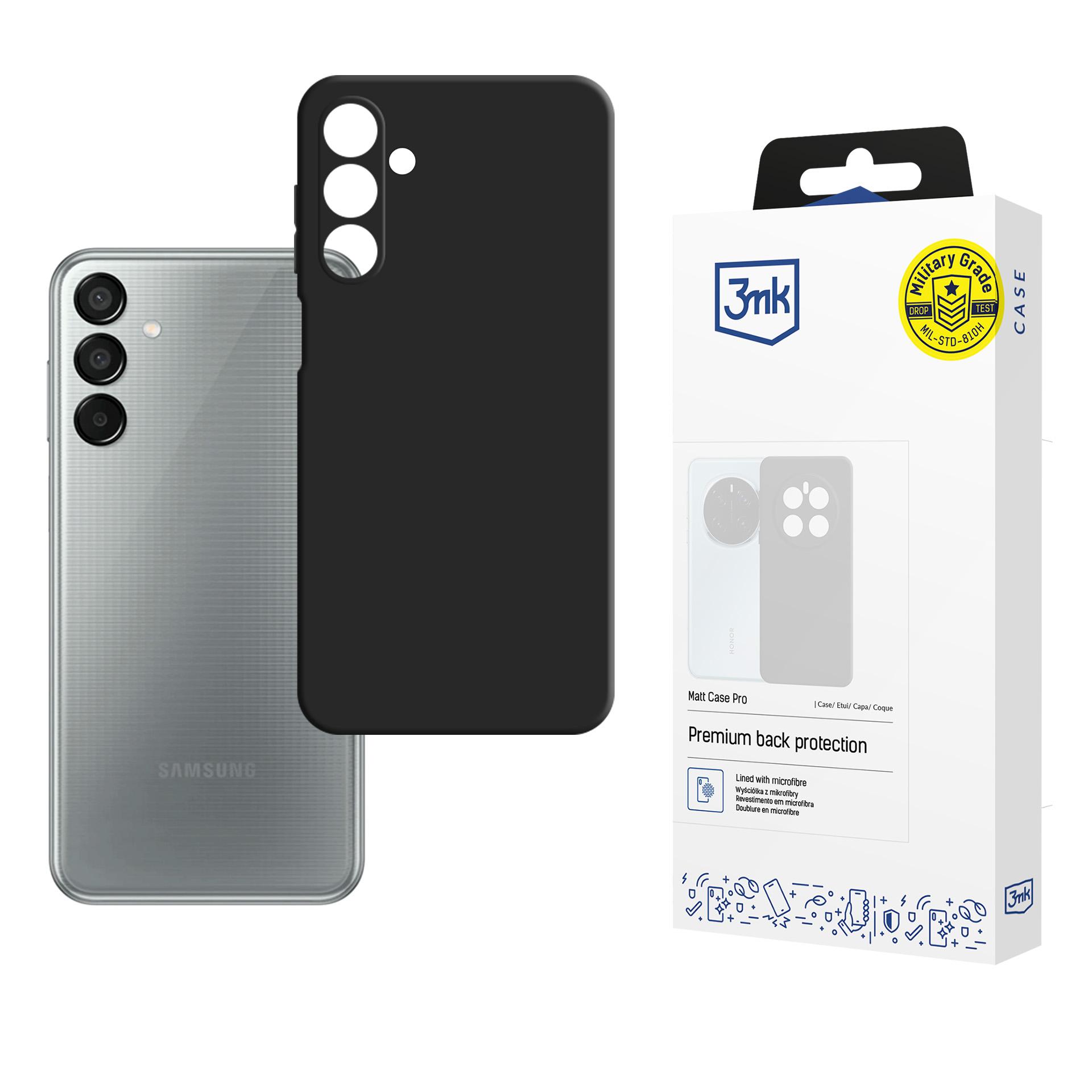 3mk Matt Case Pro для Samsung Galaxy M15 5G - матовый чёрный