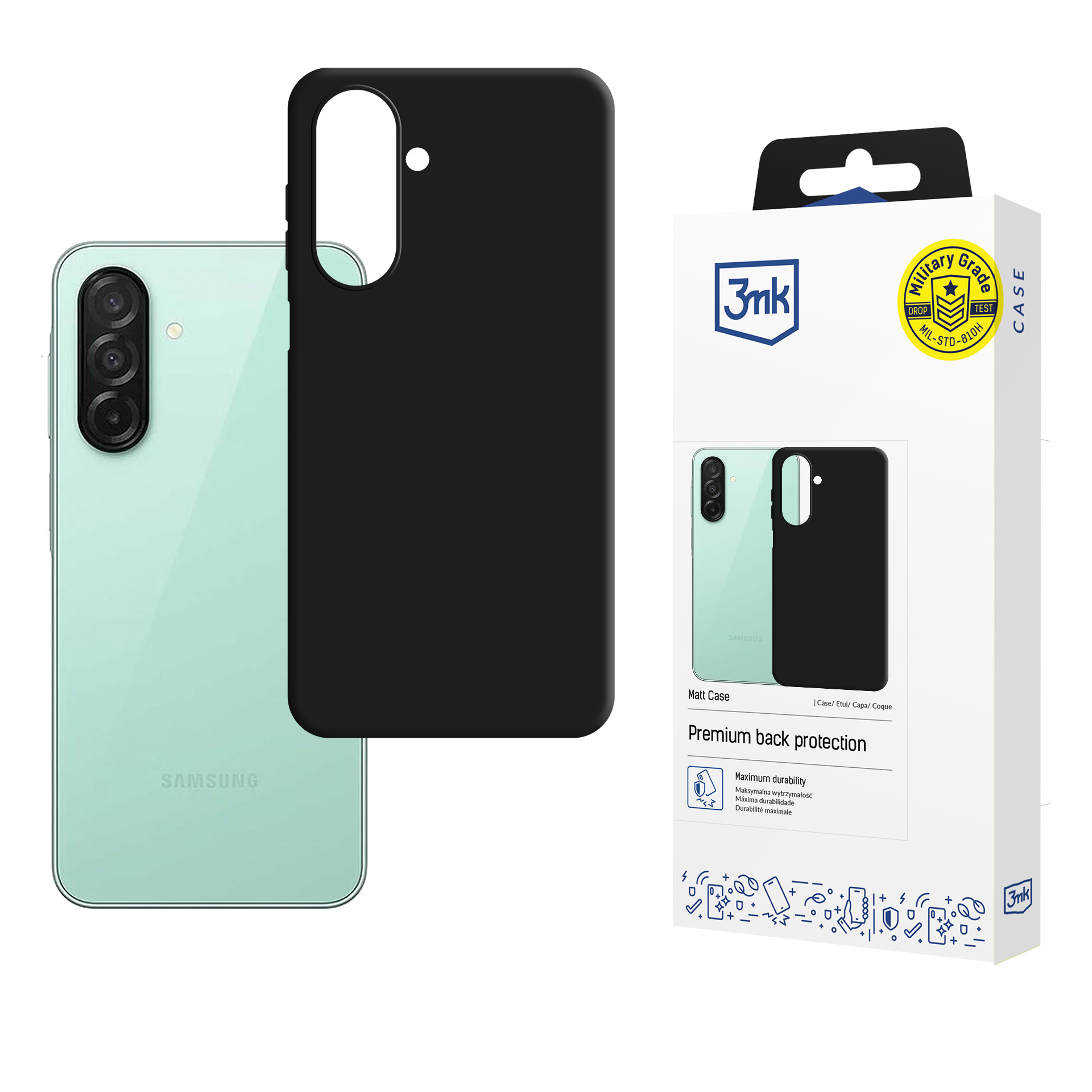 3mk Matt Case for Samsung Galaxy A27 5G - Matte Black