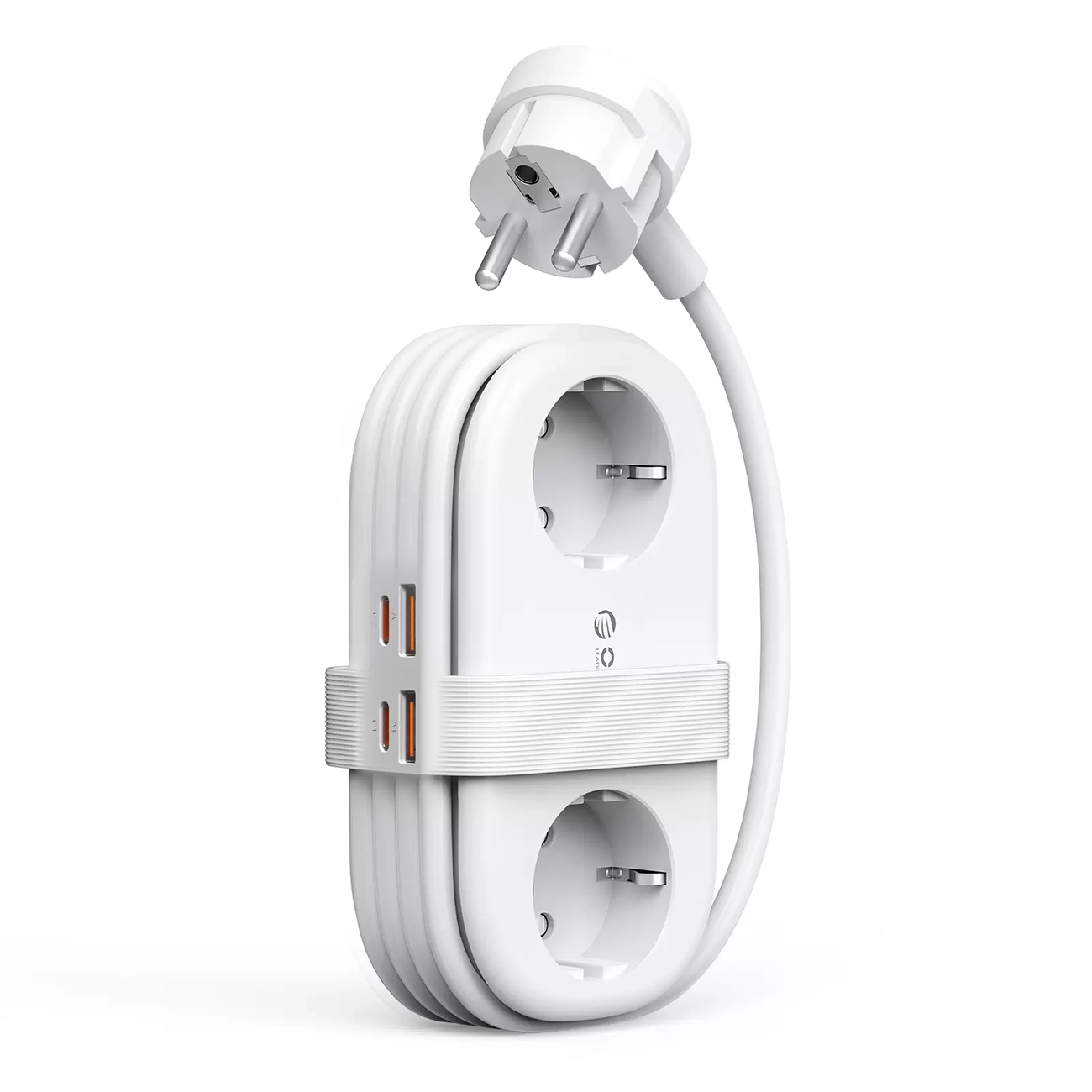 Orico AP3 20W GaN 5in1 удлинитель 2x AC + 2x USB-A + 1x USB-C - белый