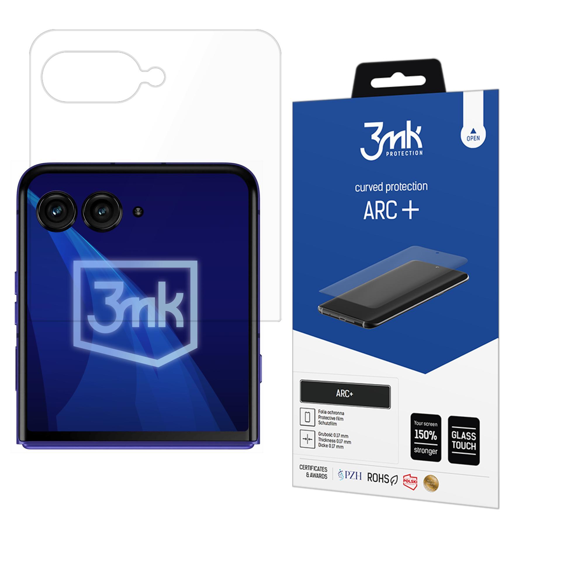 3mk ARC+ apsauginė plėvelė Motorola Razr 70 Plus / Razr 70 Ultra