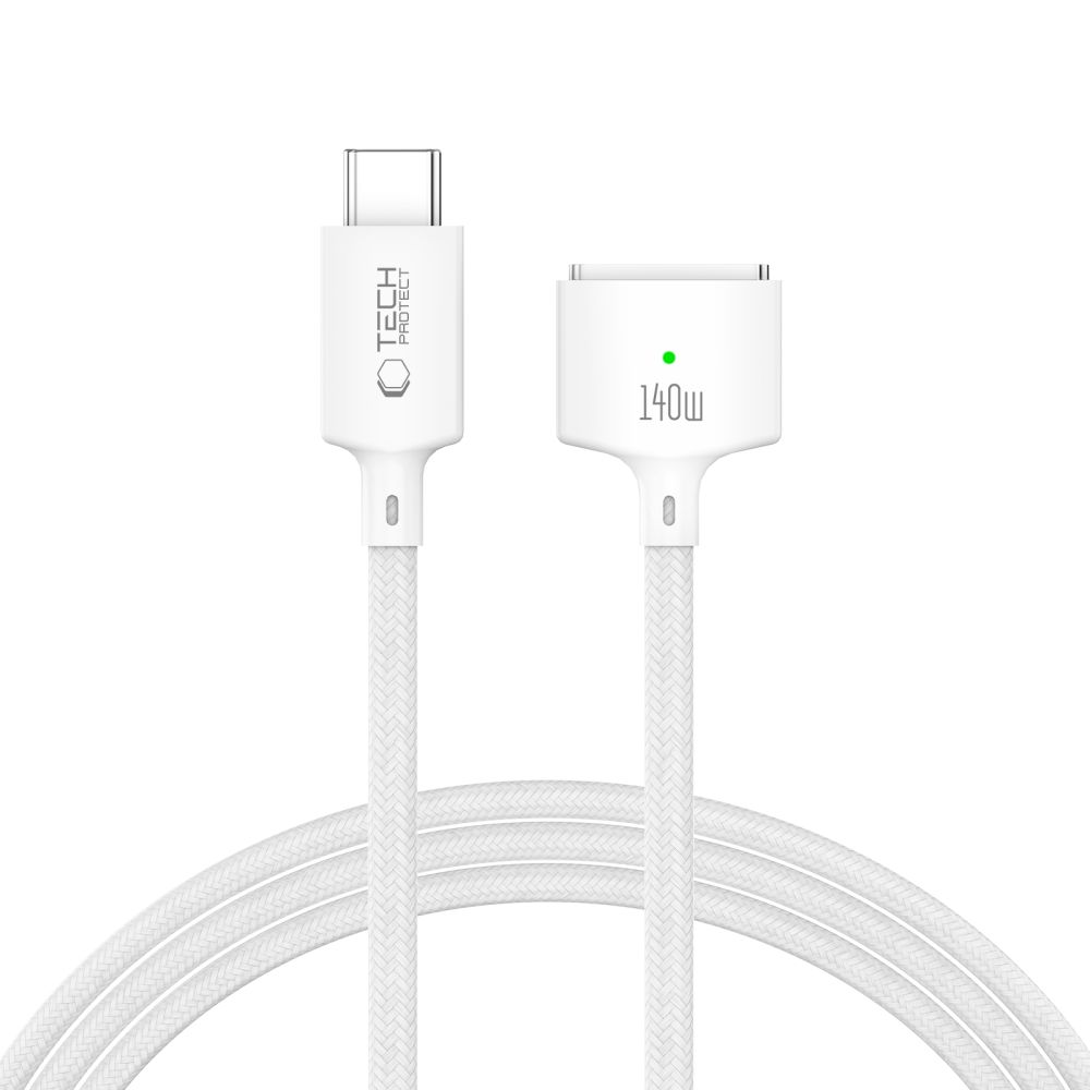 Tech-Protect MMC01 Ultraboost USB-C / USB-C MagSafe 3 140W 200cm кабель MacBook - белый
