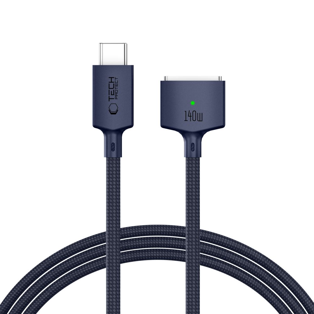 Tech-Protect MMC01 Ultraboost USB-C / USB-C MagSafe 3 140W 200cm кабель MacBook - темно-синий