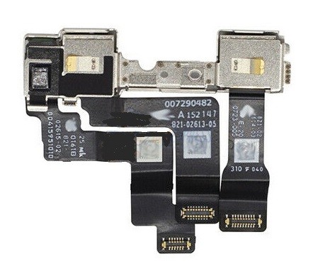 Шлейф для iPhone 12 Mini с фронтальной камерой, датчиком освещения б/у оригинальный (б/у Grade A)