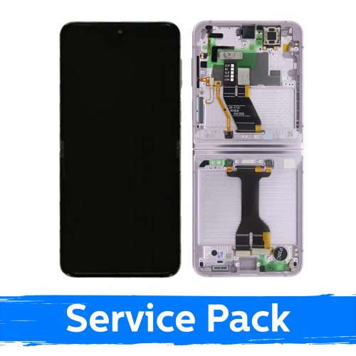 LCD дисплей совместим с Samsung F731 Z Flip5 (ВНУТРЕННИЙ) с рамкой / Lavender / (Service Pack) +С АККУМУЛЯТОРОМ