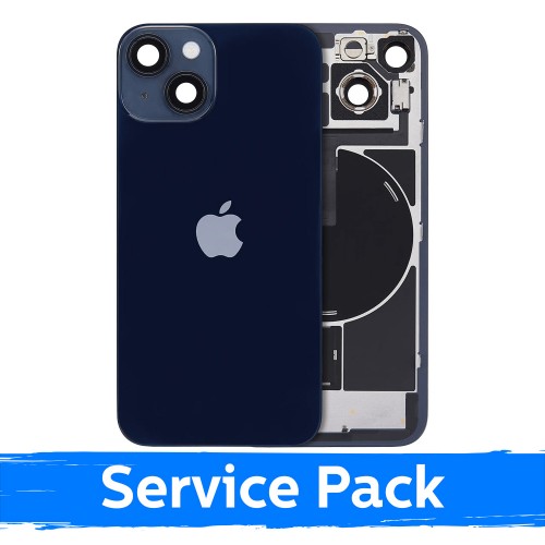 Back Cover Compatible With Apple iPhone 14 / Midnight Black / (Service Pack)