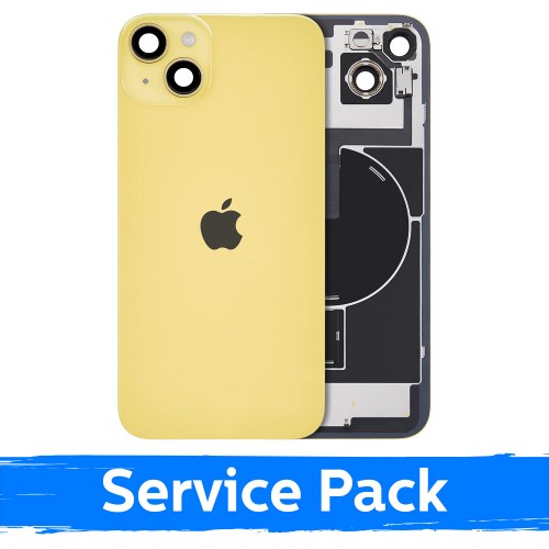 Задняя крышка, совместима с Apple iPhone 14 Plus / Желтый / (Service Pack)