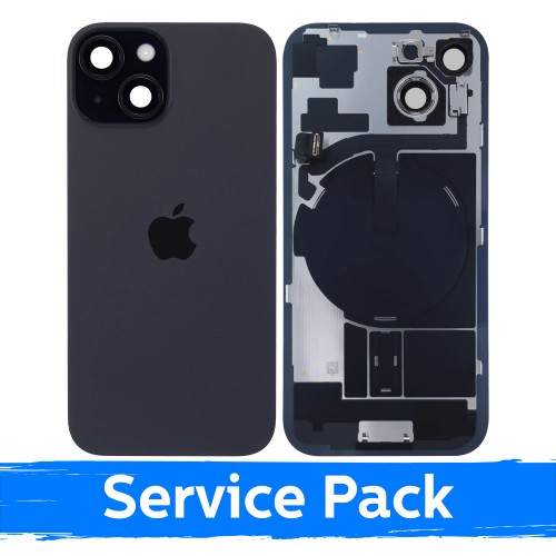 Galinis dangtelis skirtas Apple iPhone 15 / Black / (Service Pack)