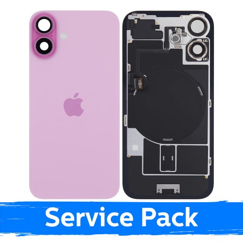 Задний чехол, совместимый с Apple iPhone 16 Plus / Розовый / (Service Pack)