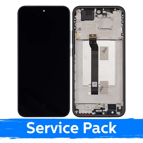 LCD Display Compatible With Xiaomi Redmi Note 15 Pro 5G with Frame / Black / (Service Pack)
