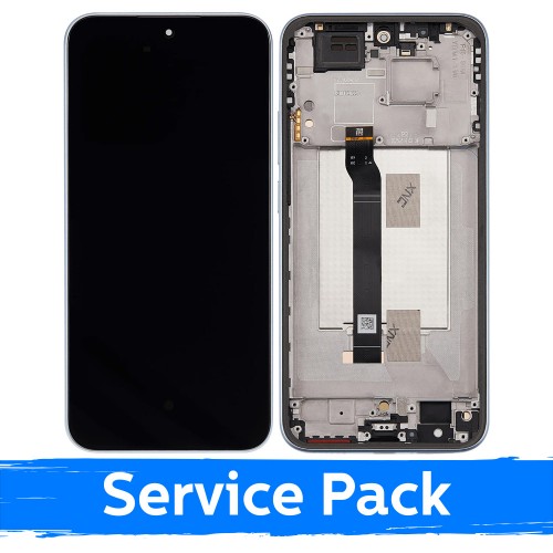 LCD Display Compatible With Xiaomi Redmi Note 15 Pro 5G with Frame / Glacier Blue / (Service Pack)