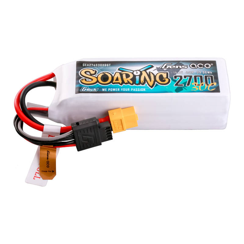 Gens ace G-Tech Soaring 2700 мА·ч, 14,8 В, 30C, 4S1P, LiPo, XT60