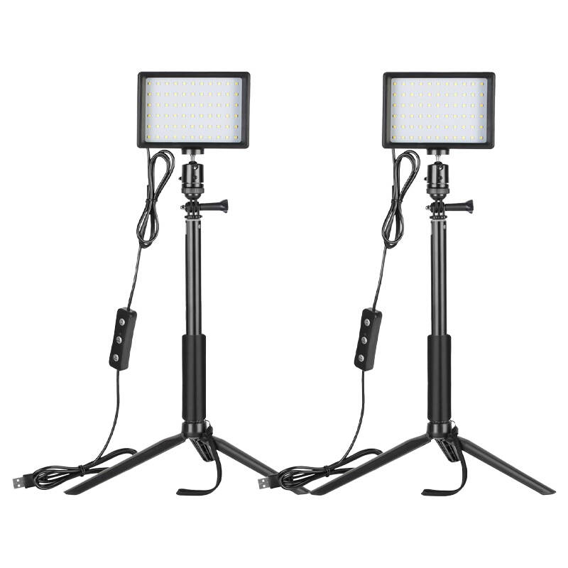 Rinkinys Neewer ZC-10S dvi LED lempos + filtrai + trikojiai