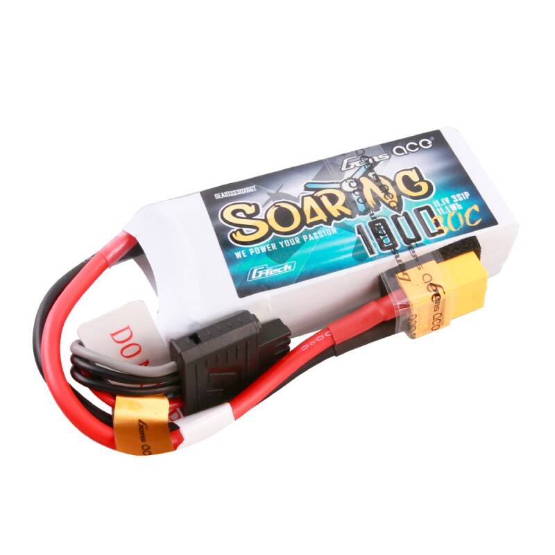 Липо-аккумулятор Gens ace G-Tech Soaring 1000 мА·ч, 11,1 В, 30C, 3S1P