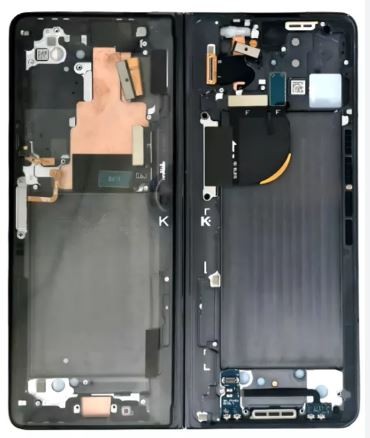 LCD экран Samsung F946 Z Fold5 5G с сенсорным экраном (внутренний) Phantom Black оригинальный (б/у Grade B)