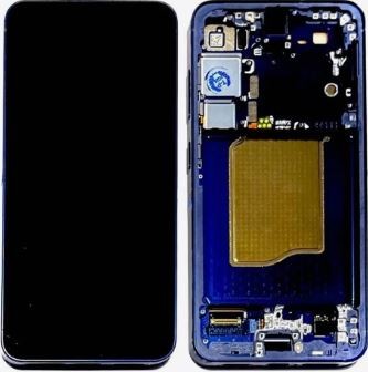 LCD ekranas Samsung S936 S25 Plus su jutikliniu ekranu ir rėmeliu Navy originalus (naudotas Grade C)