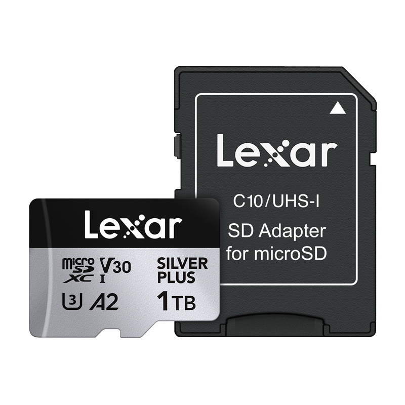 „Lexar High-Performance Silver Plus“ microSDXC atminties kortelė, 1 TB + adapteris