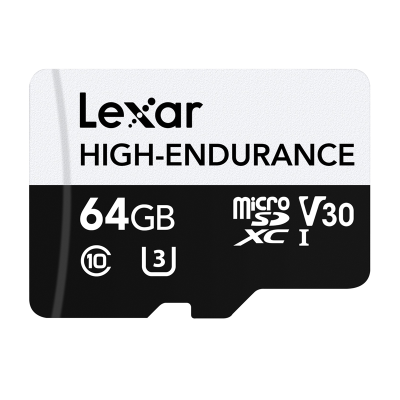 „Lexar“ didelio patvarumo „microSDHC“/„microSDXC“ 64 GB atminties kortelė