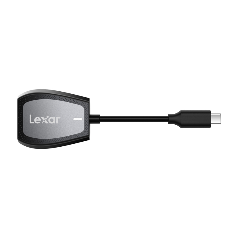 „Lexar“ dviejų lizdų SD/microSD atminties kortelių skaitytuvas, USB-C