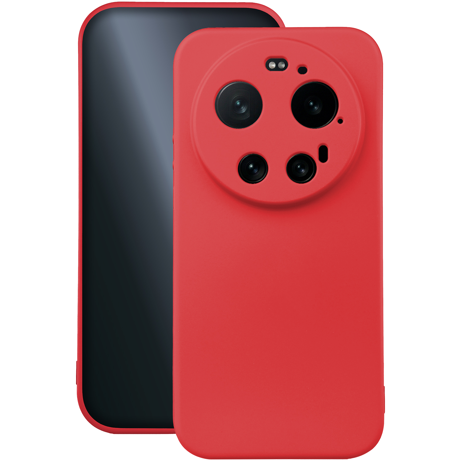 Силиконовый чехол Xiaomi 17 Ultra красный