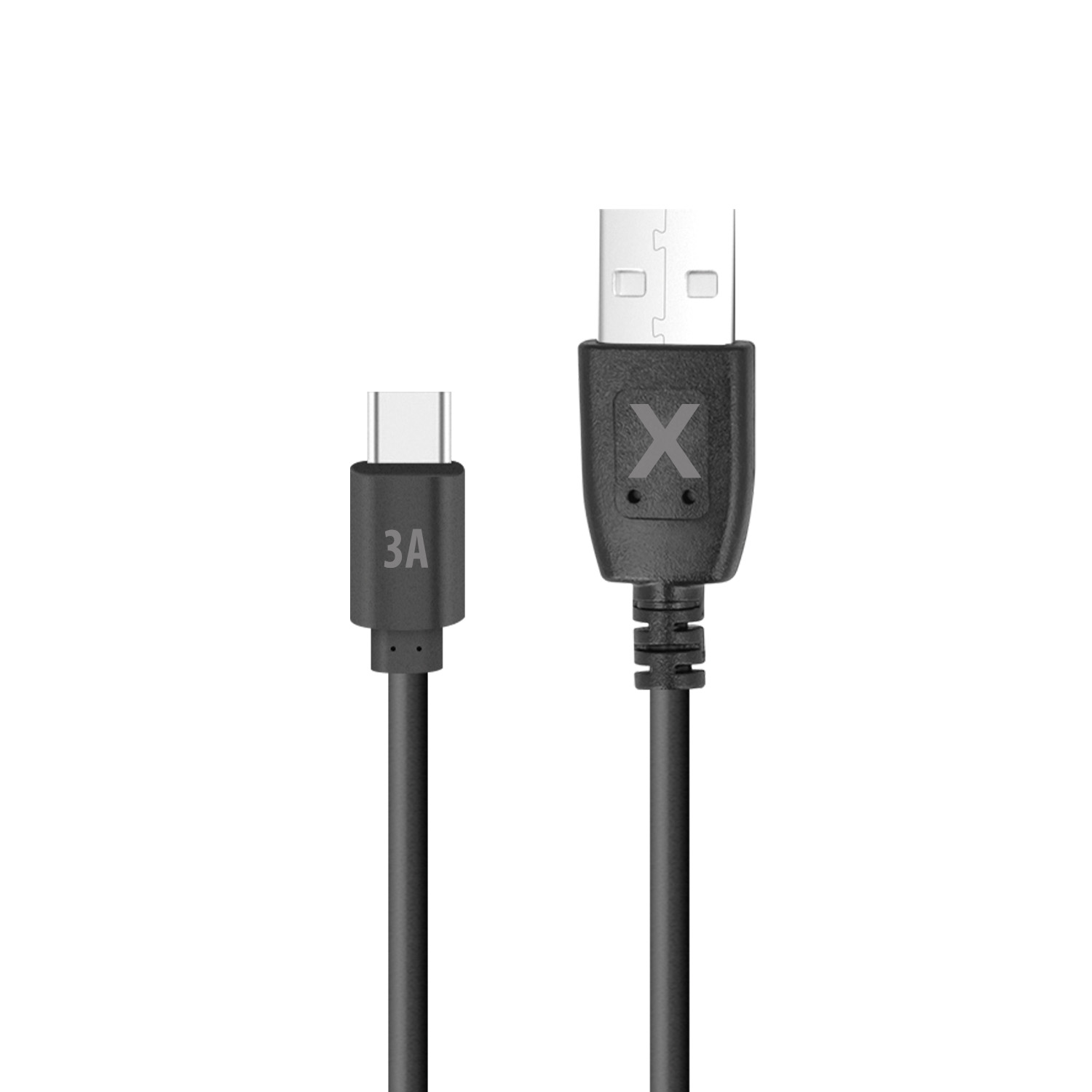Maxlife kabelis USB - USB-C 0,5 m 3A juodas