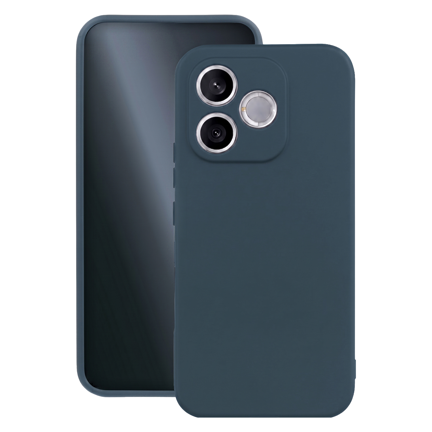 Силиконовый чехол для Honor 600 Lite тёмно-синий