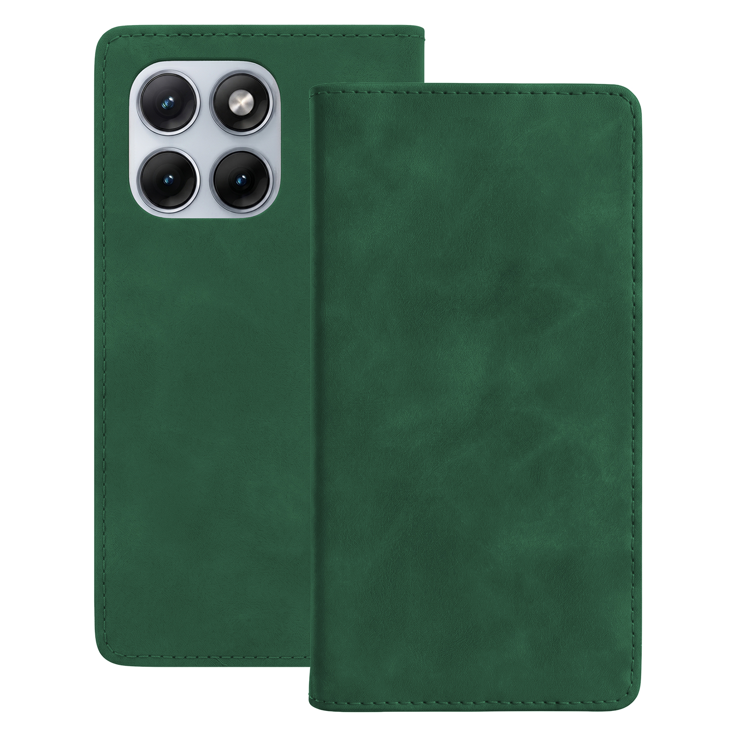 Smart Suede case for Motorola Moto G34 green
