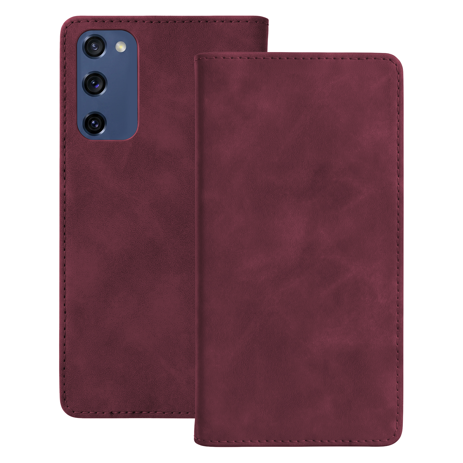 Чехол Smart Suede для Samsung Galaxy S20 FE / S20 Lite / S20 FE 5G, бордовый