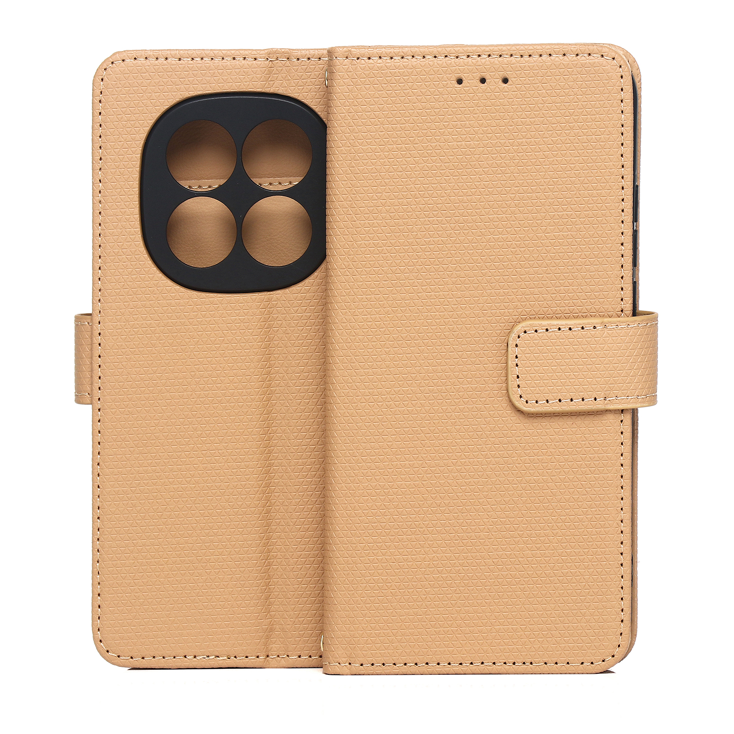 Smart Triangle dėklas Xiaomi Redmi Note 15 Pro Plus 5G rudas