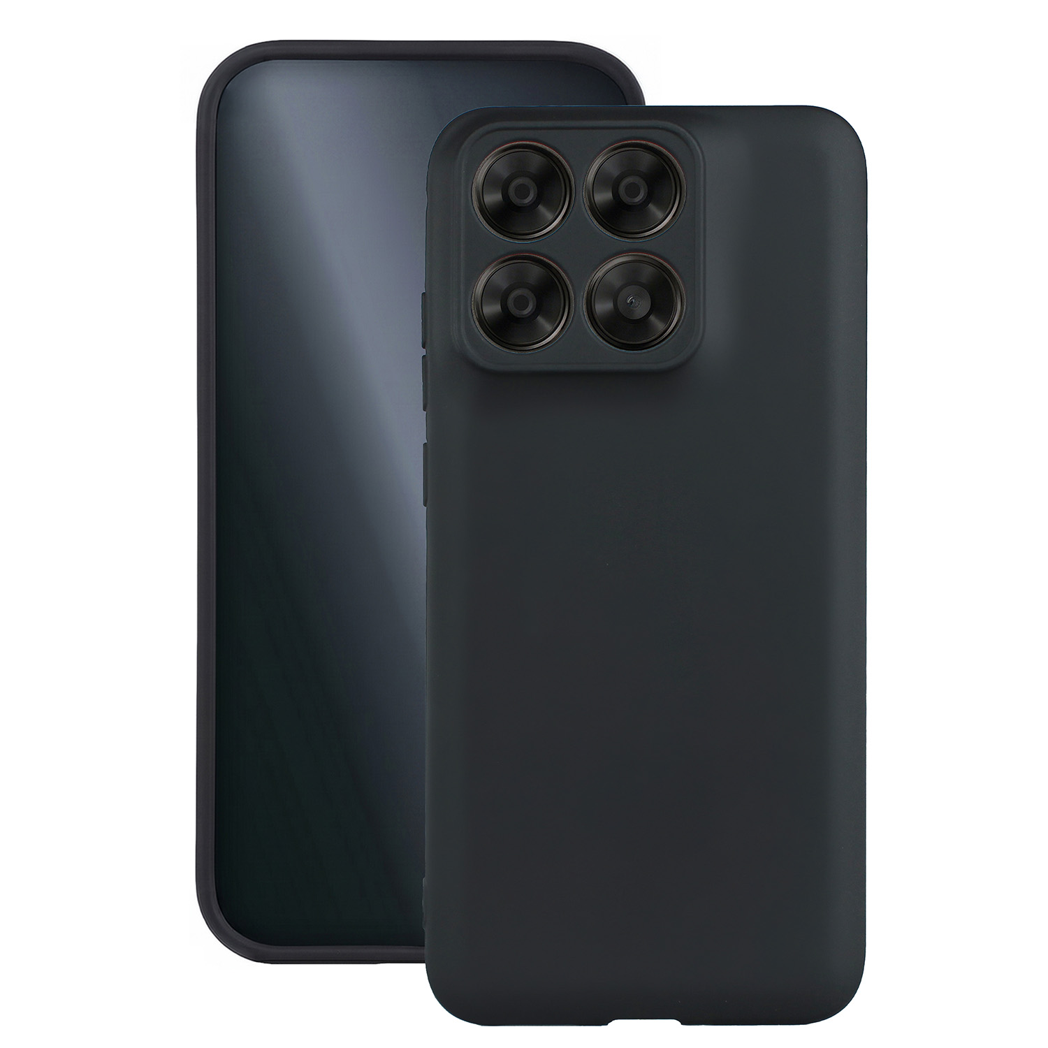 Матовый TPU чехол для Motorola Edge 70 Fusion чёрный