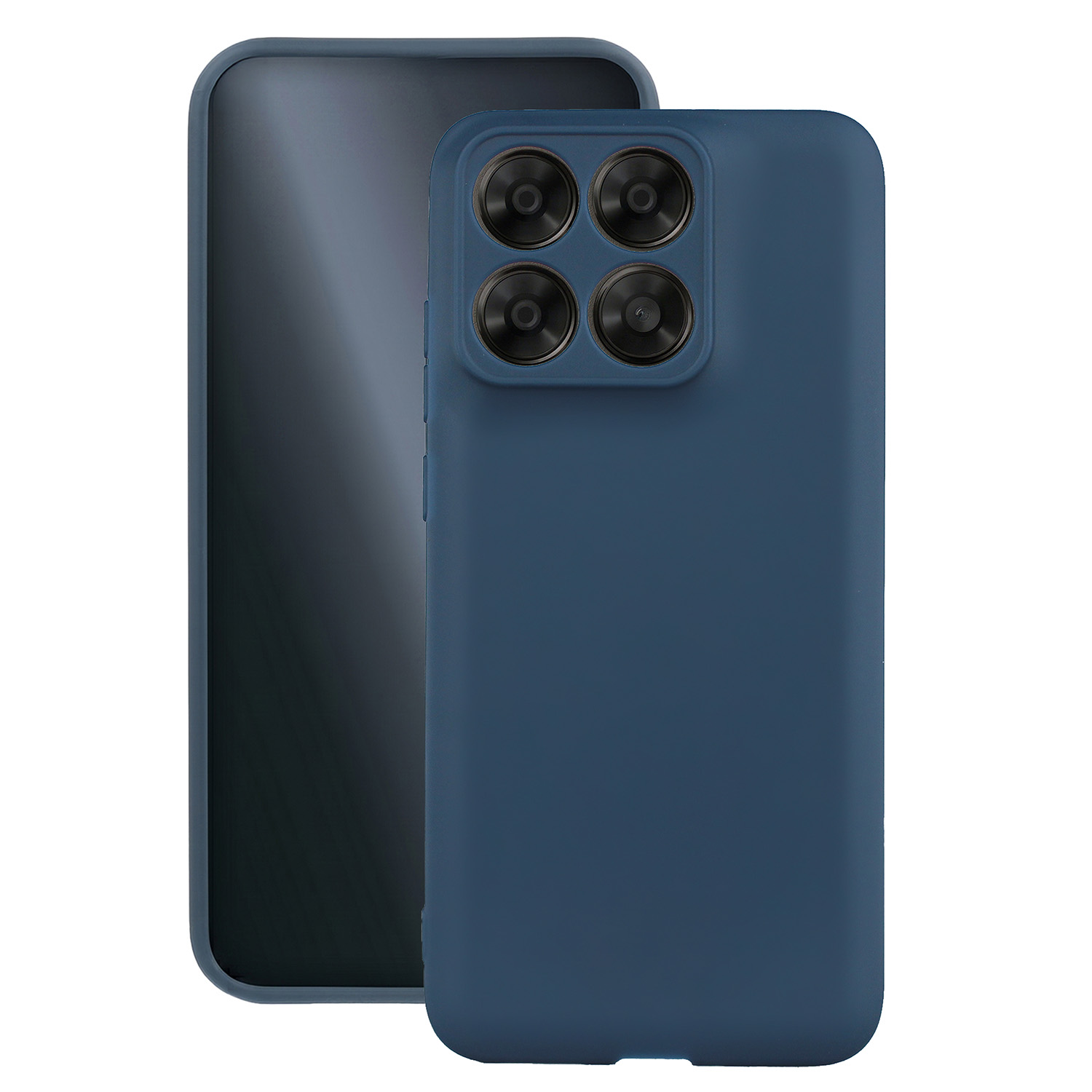 Matinis TPU dėklas Motorola Edge 70 Fusion tamsiai mėlynas