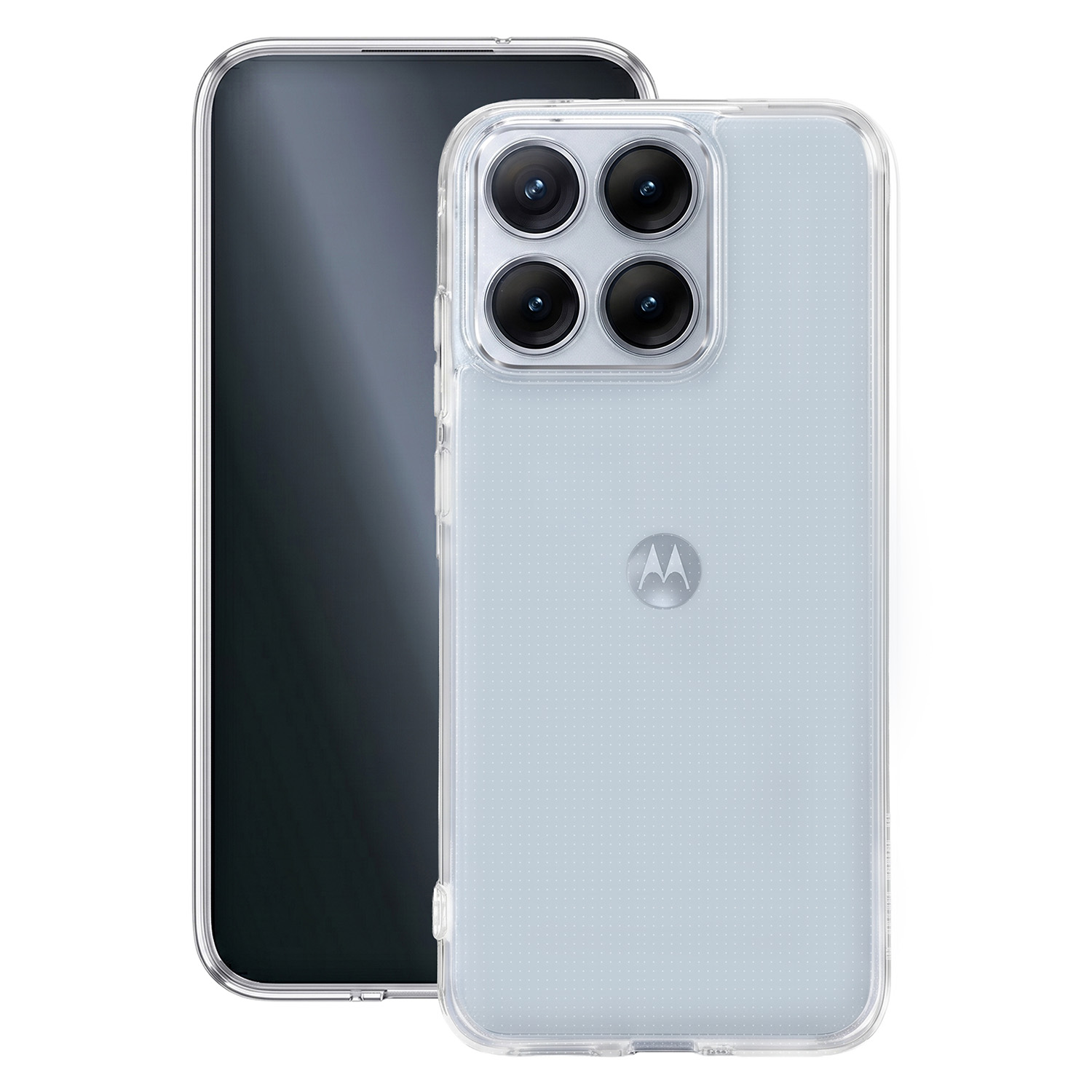 Тонкий чехол 2 мм для Motorola Edge 70 Fusion прозрачный