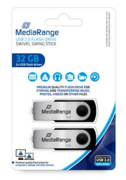 Atmintinė MediaRange USB2 32GB