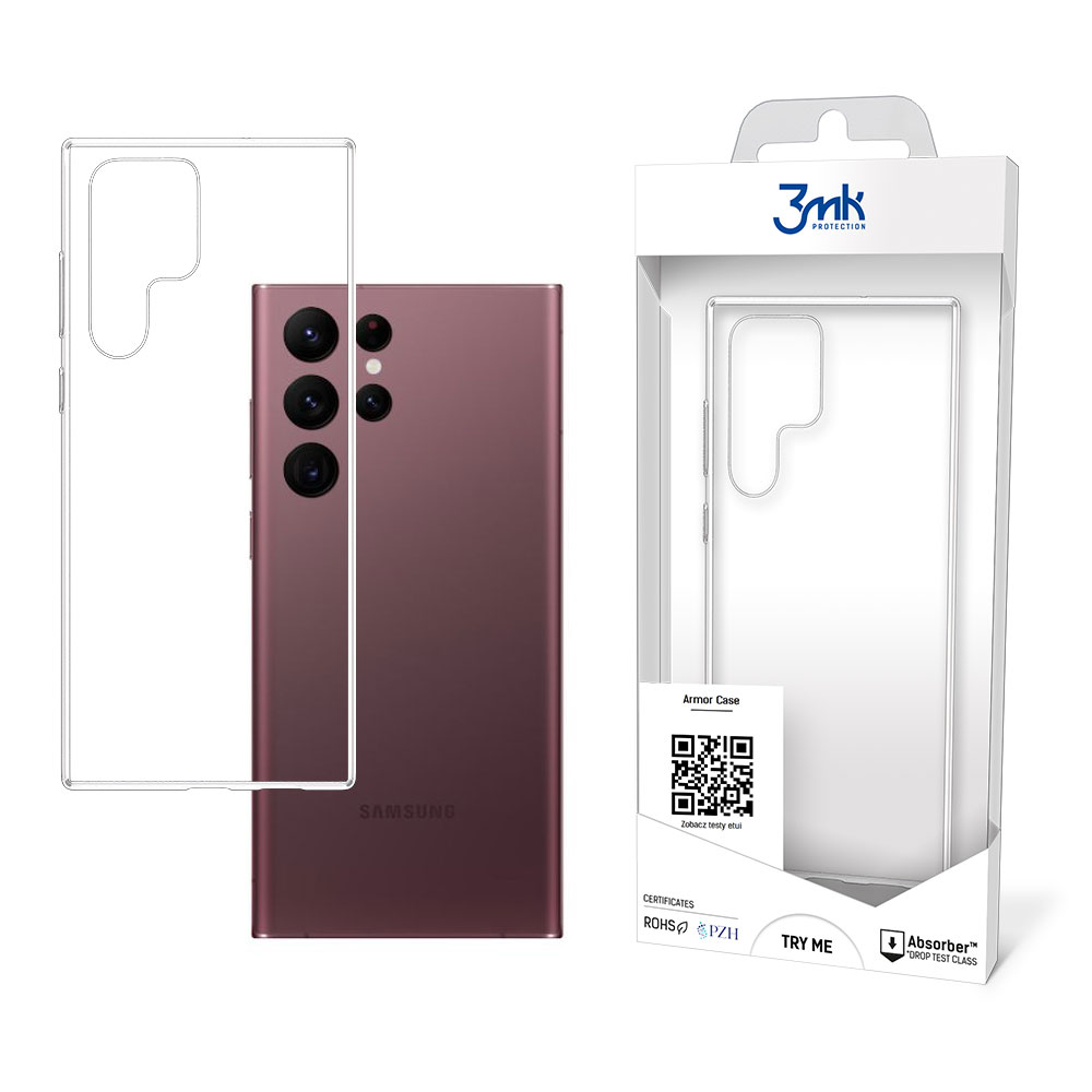 3mk Armor Case for Samsung Galaxy S22 Ultra 5G - Transparent