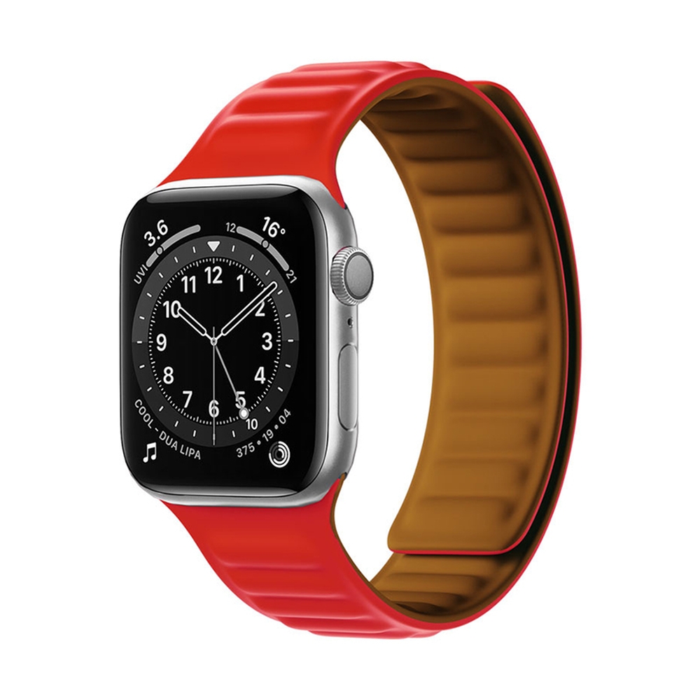 Magnetic Strap Magnetinis Dirželis Apyrankė Apple Watch 38/40mm - raudona