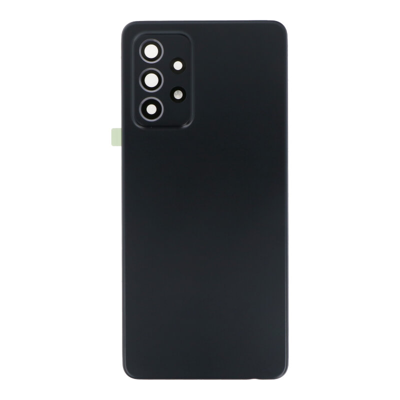 Galinis dangtelis Samsung A525 / A526 / A528 A52 4G / A52 5G / A52S 5G juodas (su kameros stikliuku) OEM