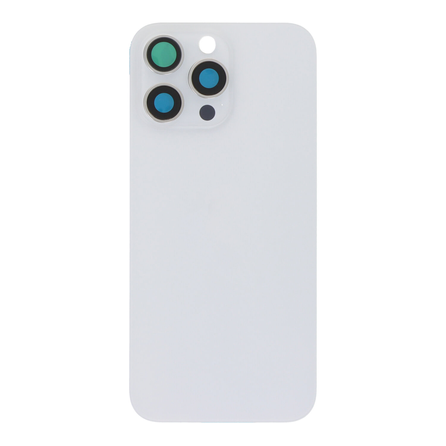 Galinis dangtelis iPhone 16 Pro Max, balto titano (pilnas dangtelis / be NFC lanksčiosios jungties), OEM