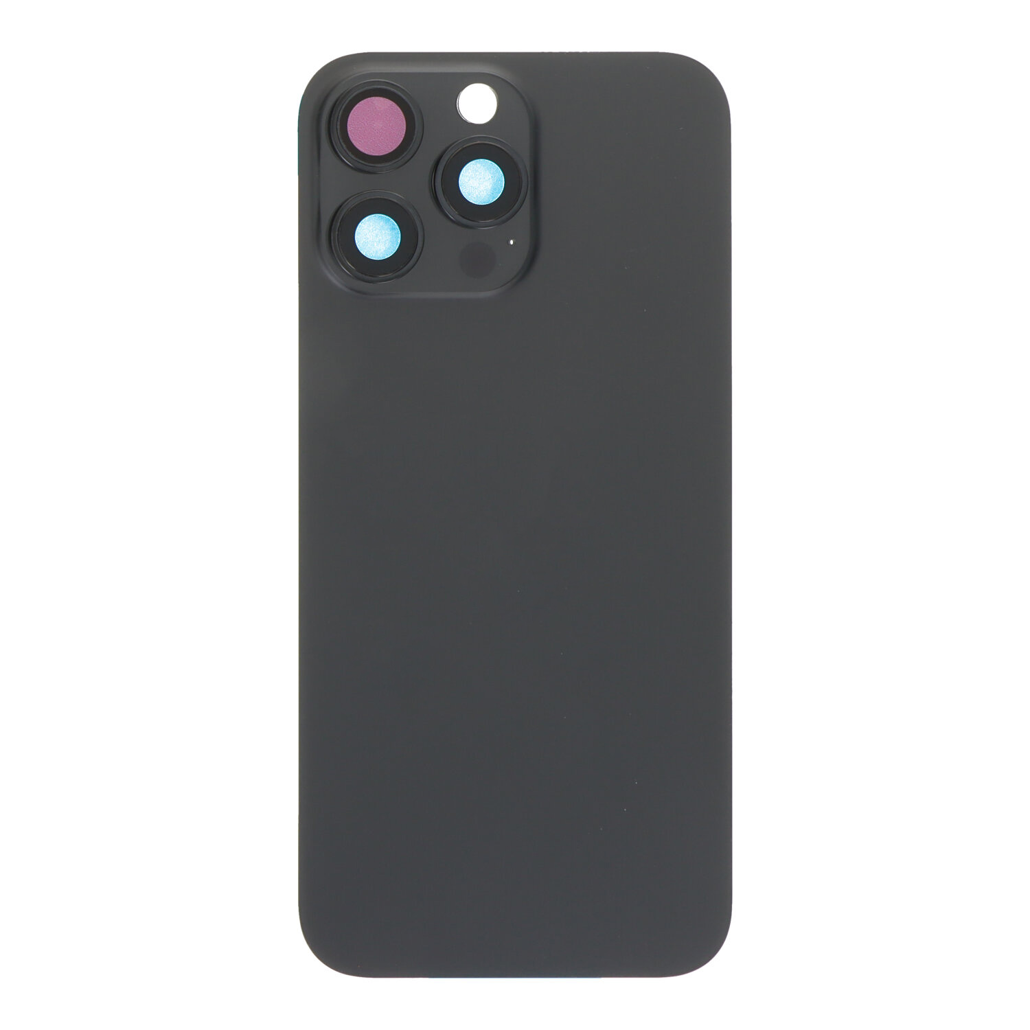 Galinis dangtelis iPhone 16 Pro Max, juodo titano (pilnas dangtelis / be NFC lanksčiosios jungties), OEM