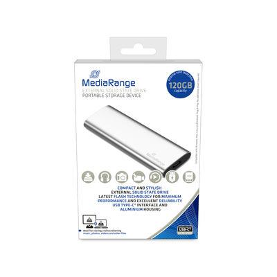 Išorinis SSD MediaRange MR1100 Skaitymo greitis 450 MB/s Rašymo greitis 420 MB/s M.2 NVMe 120 GB