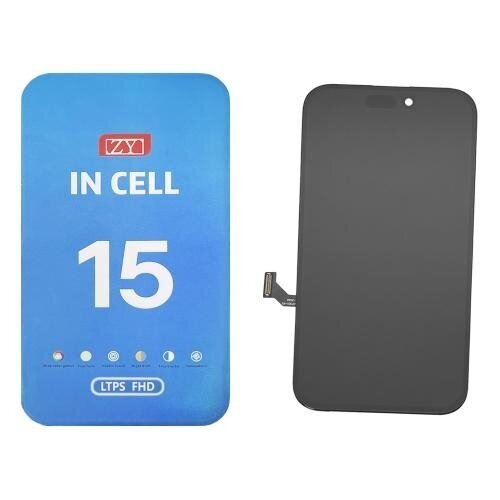 Ekranas Apple iPhone 15 su lietimui jautriu stikliuku ZY Incell LTPS Premium (Removable IC)