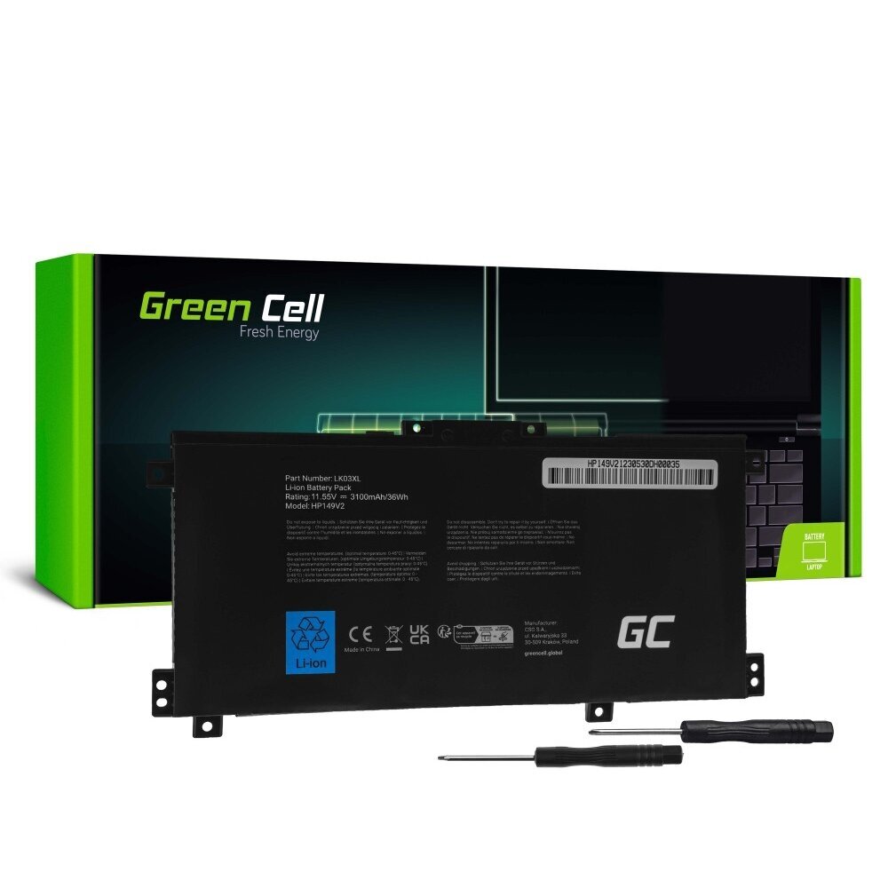Green Cell аккумулятор LK03XL для HP Envy x360 15-BP 15-BP000 15-BP100 15-CN 17-AE 17-BW