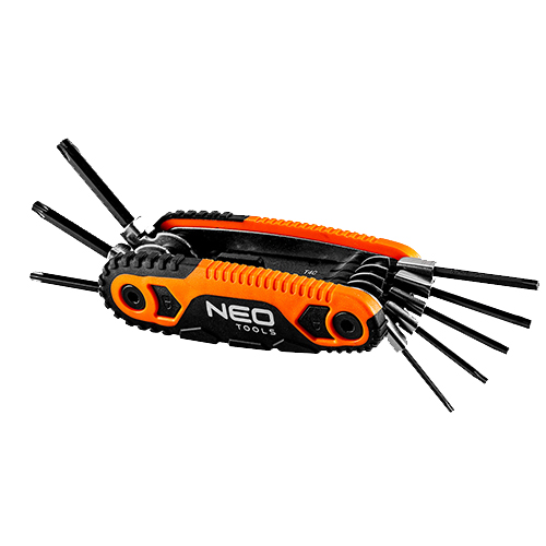 Набор ключей TORX с рукояткой: T9, T10, T15, T20, T25, T27, T30, T40