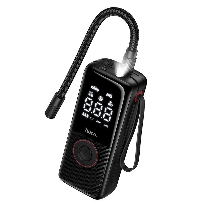 Automobilinis oro kompresorius Hoco (ZP18) (4000mAh 10.3 bar)
