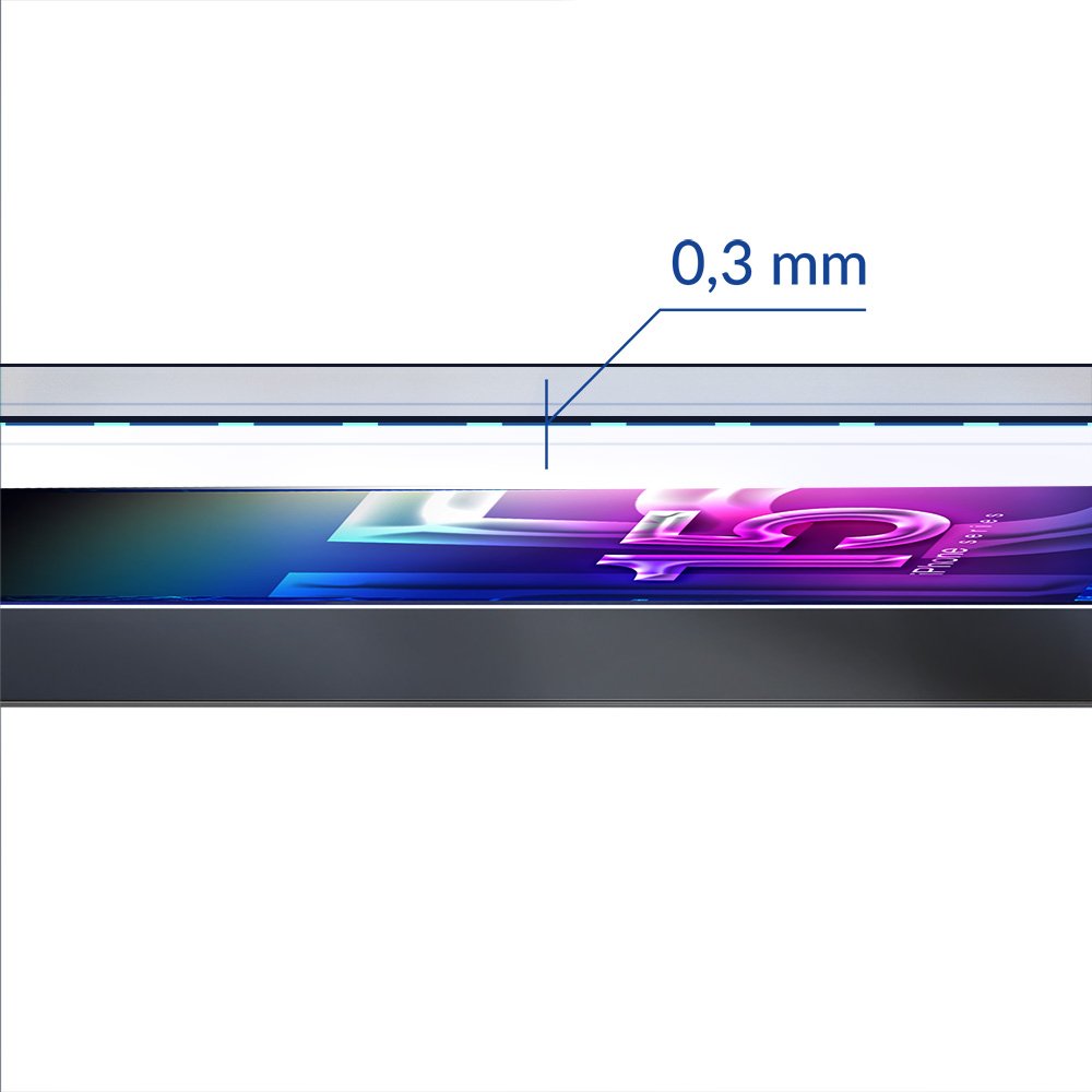 Закалённое стекло 3mk Hard Glass Max Lite Apple iPhone 15 Plus чёрный
