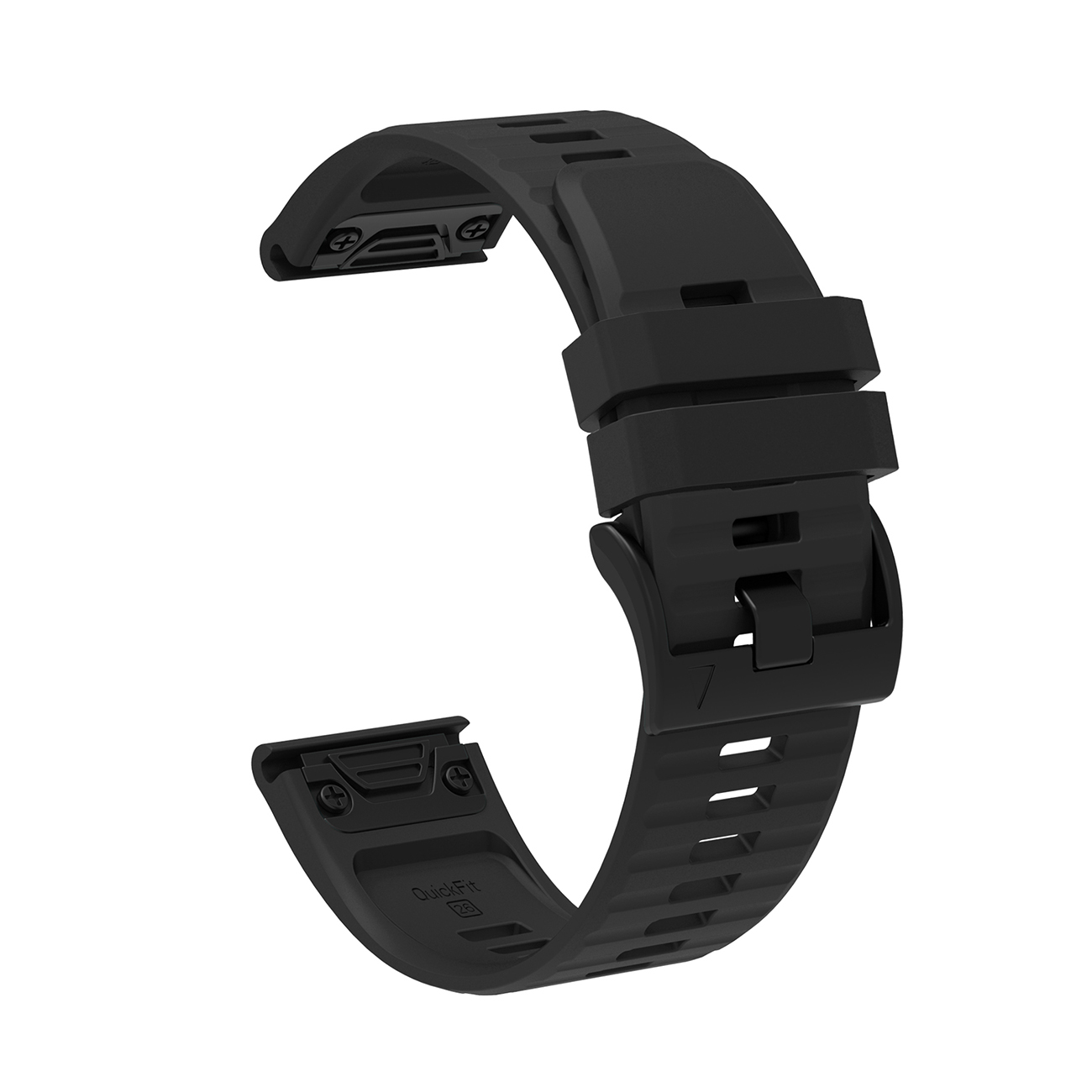 Silikoninis dirželis Garmin Fenix 3 / 5X / 6X / 7X Pro - juoda