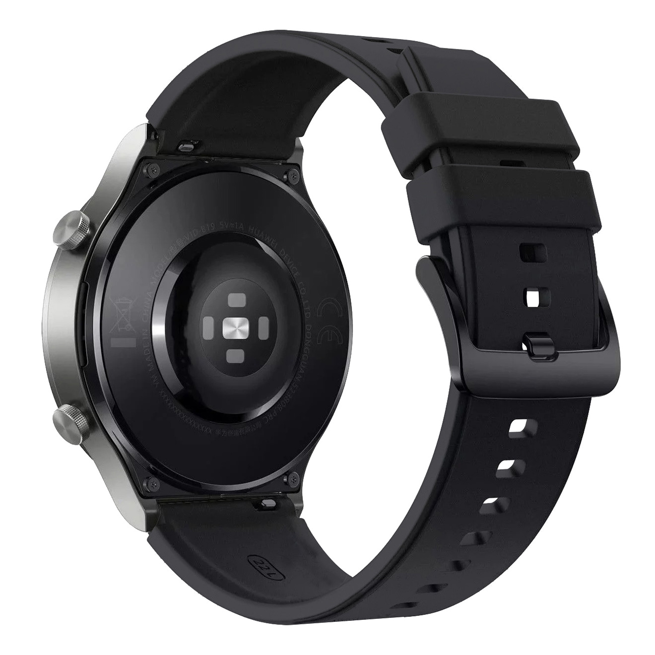 Силиконовый ремешок для Huawei Watch GT 2 / 3 / 4 / 2 Pro / 3 Pro / 4 Pro / GT 2e - черный